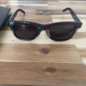 Saint Laurent Swarovski crystal sunglasses